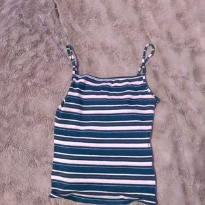 Long striped stylish tank top